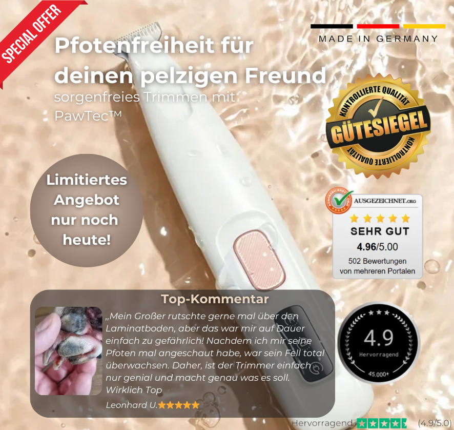 PawTec™  - sicherer Pfotentrimmer