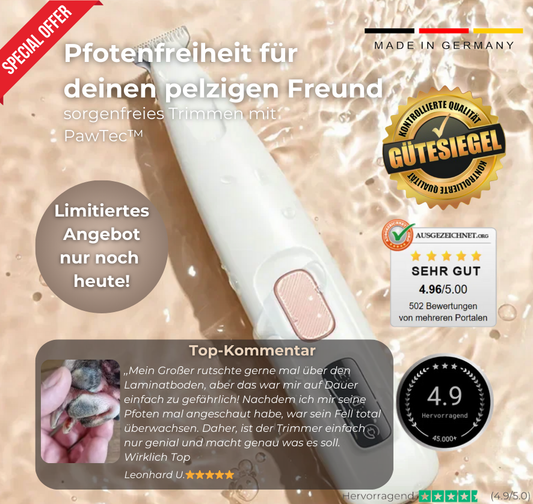 PawTec™  - sicherer Pfotentrimmer